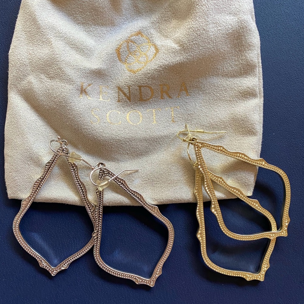 Sophia Drop Earrings In Gold and Silver